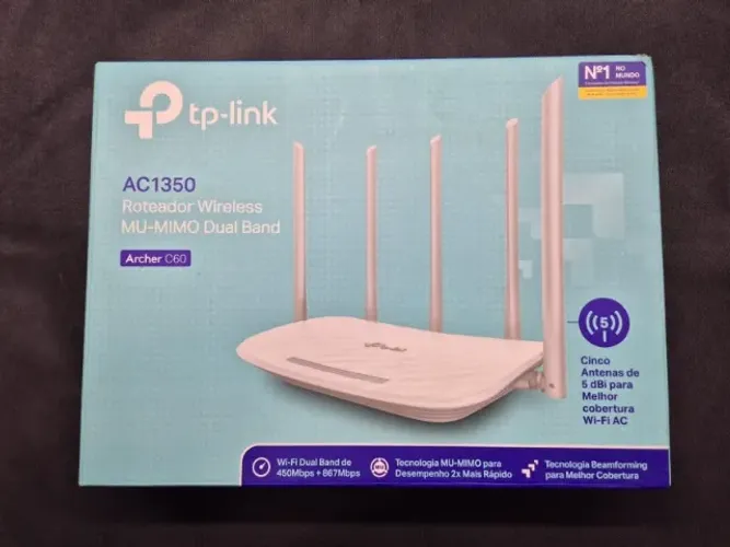 Roteador TP-Link Dual Band AC1350 Archer C60 5 antenas