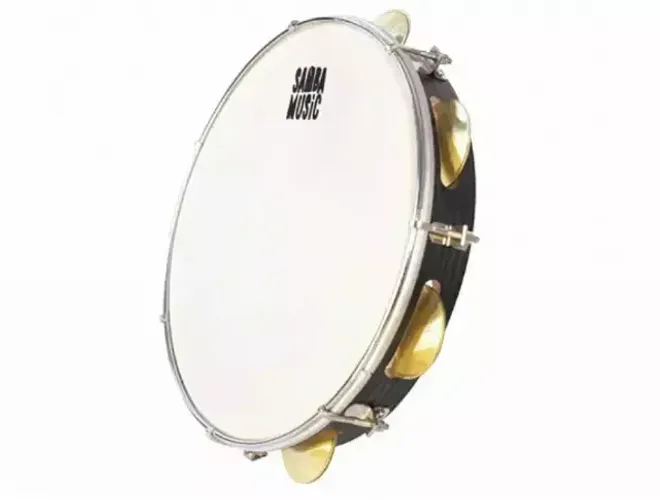 Pandeiro PHX Samba Music 10" Pele Animal - ABS Preto