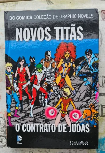 Novos Titãs o Contrato de Judas capa dura Eaglemoss George Perez Marv Wolfman