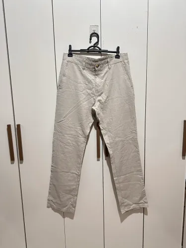 Calça masculina 42 linho algodão