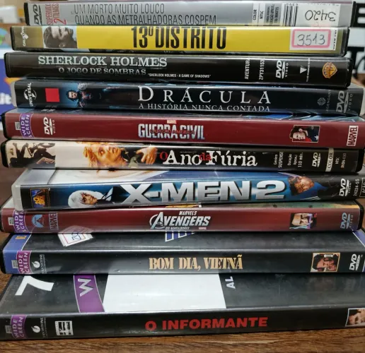 Lote com 10 DVD's de Filmes