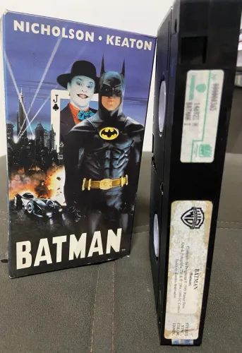 Fita VHS filme clássico e raro Batman 1 o primeiro da franquia 