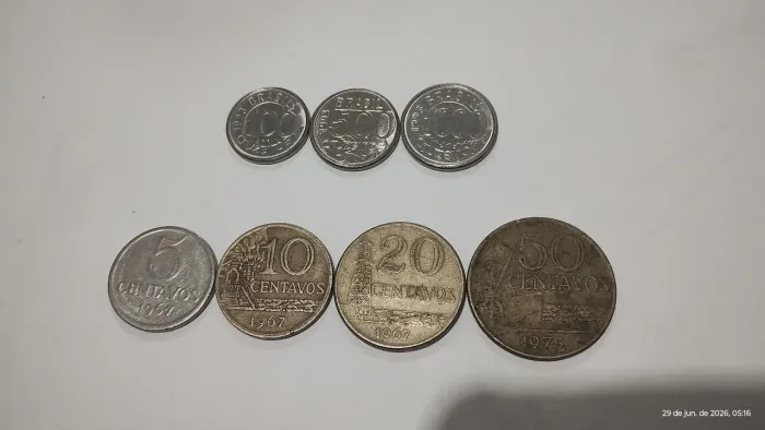 Moedas antigas o conjunto (Brasil)