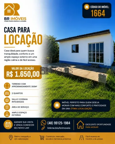 Casa para Locação Anual no Alto Arroio - Imbituba