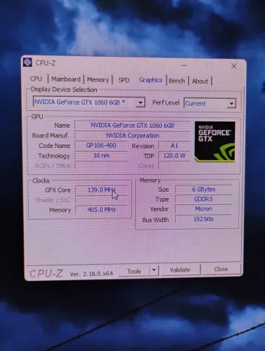 Nvidia GTX 1060 6gb