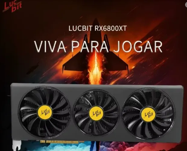 Placa de video RX 5700xt 8gb LUCBIT com caixa.