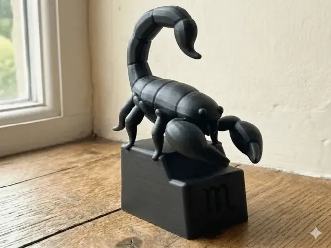 busto do signo de escorpião