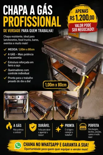 Chapa para Lanches