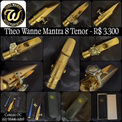 Boquilha para Sax Tenor Theo Wanne Mantra 8 ORIGINAL 
