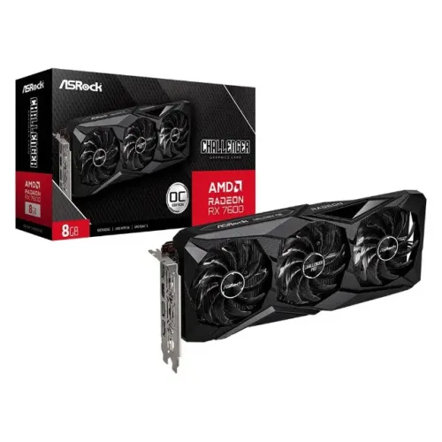 Placa de Video AsRock Radeon RX 7600 Challenger Pro OC, 8GB, GDDR6, 128-bit, 12x 142.6