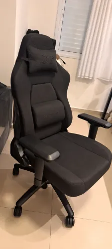 Cadeira Gamer Ergonômica em Tecido Platinum W Style Preta NR17 XT Racer