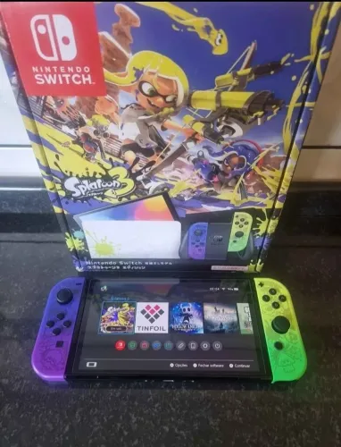 Switch Oled [DE$BLOQUEADO] Edição Splatoon  1TB