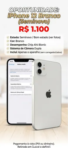 iPhone 12 seminovo