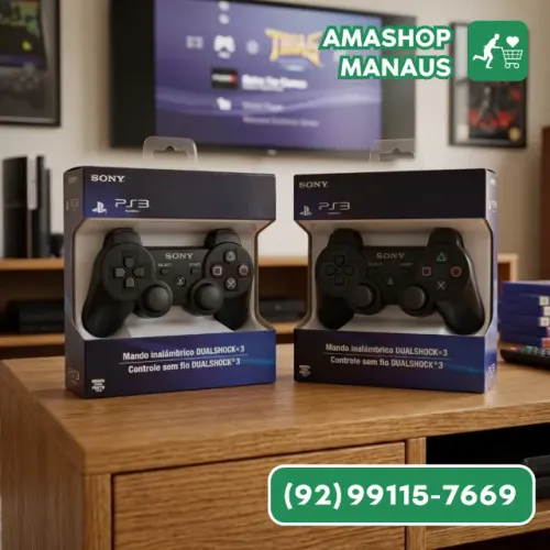 Controle Ps3 Sem Fio Bluetooth Manete Joystick Dualshock