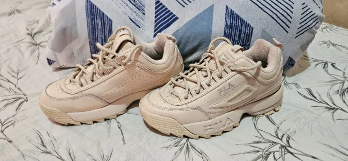 Tenis Fila Disruptor II 2 Autumn Outono Bege Areia - TAM 37