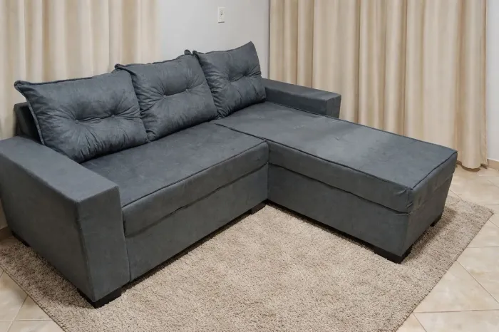 Sofa super luxo com chaise aconchegante 