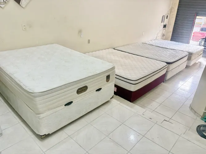 Cama box de casal Queen , cama de viúva
