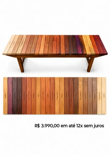 Banco Xiloteca 24 Espécies de Madeiras