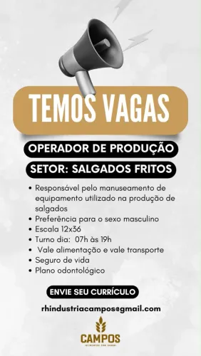 Vagas de emprego