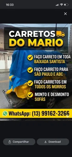 Faço carreto barato