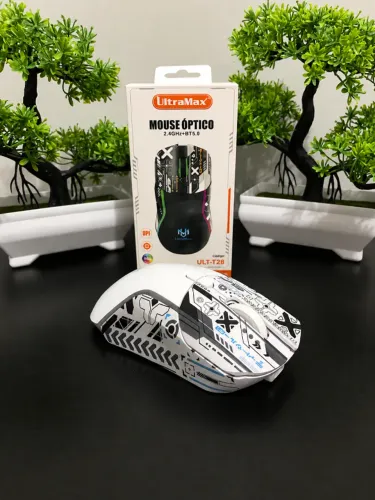 Mouse Gamer RGB Sem Fio ? Bluetooth 5.0 + 2.4GHz