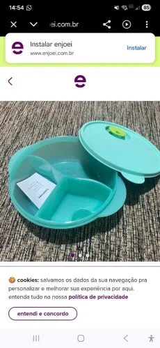 Marmita tupperware divisória