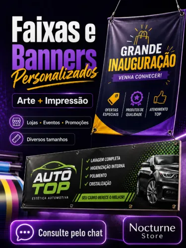 Banner e Faixa Personalizada | Impressão em Lona