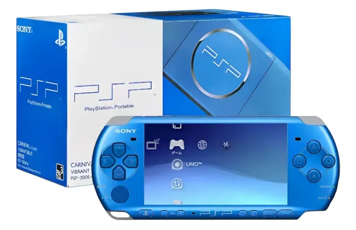 Psp carnival colors vibrant blue novo na caixa (envio)