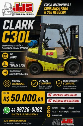 Empilhadeira Clark C30L automática