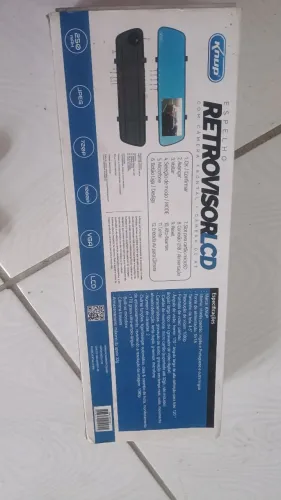 Espelho retrovisor LCD com câmera de ré