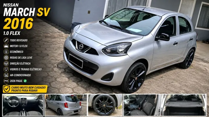Nissan March S 1.0 12V Flex 5P 2016