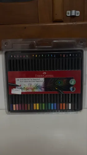 Lápis de cor SuperSoft Faber-Castell 24 cores
