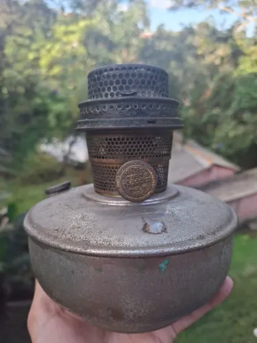 Relíquia Histórica: Queimador e Tanque Lampião Aladdin Nu-Type Model B (Anos 1930/1940)