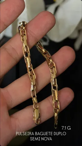 Pulseira baguete duplo