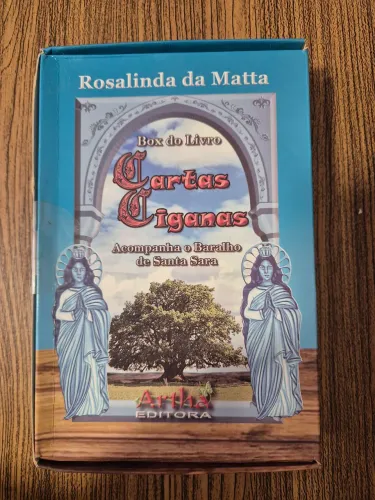 Box do Livro Cartas Ciganas - acompanha o Baralho de Santa Sara