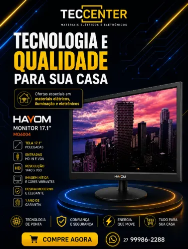 Monitor Hayom 17,1 Polegadas 75hz
