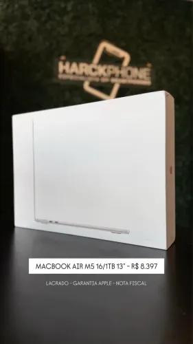 MacBook Air m5 16/1TB - Loja Física - Nota fiscal