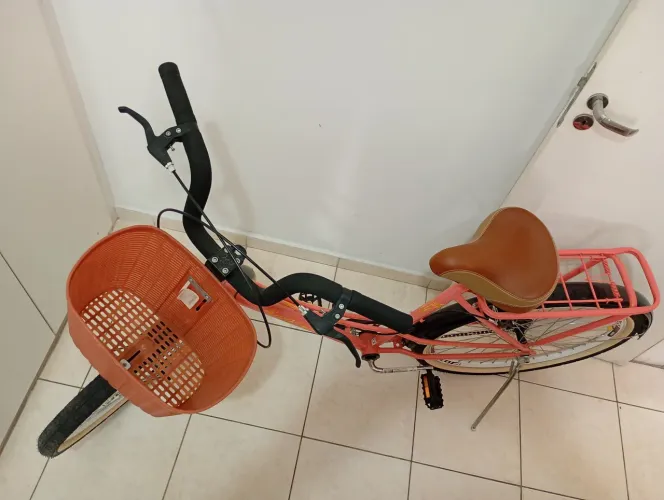 Bicicleta Aro 26 Feminina com Cesta e Bagageiro - Usada Apenas 3 Vezes - R$ 900
