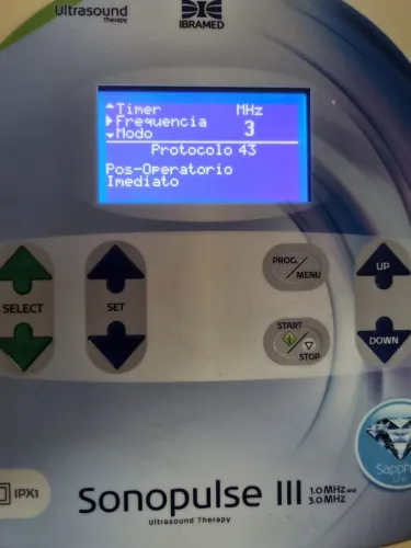 Sonopulse III ultrassom para fisioterapia e estética 