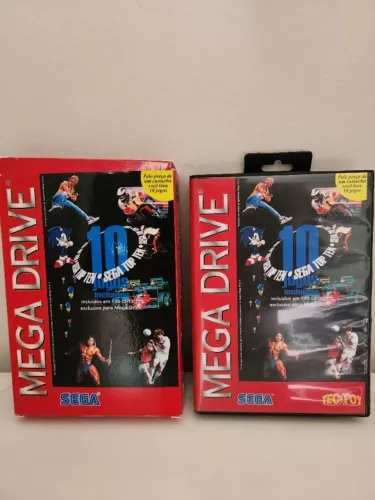 Cartucho Mega Drive 10 Jogos em 1
