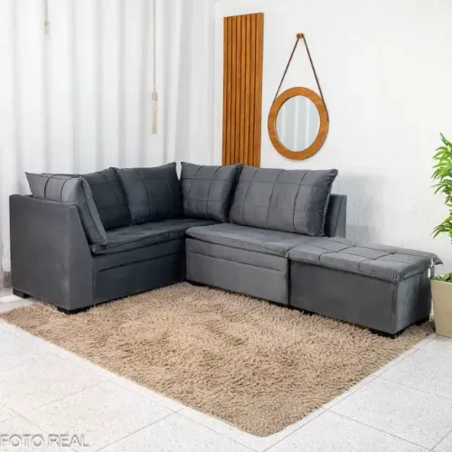 Sofá Canto Viena - Produto Novo! Pague na Entrega!