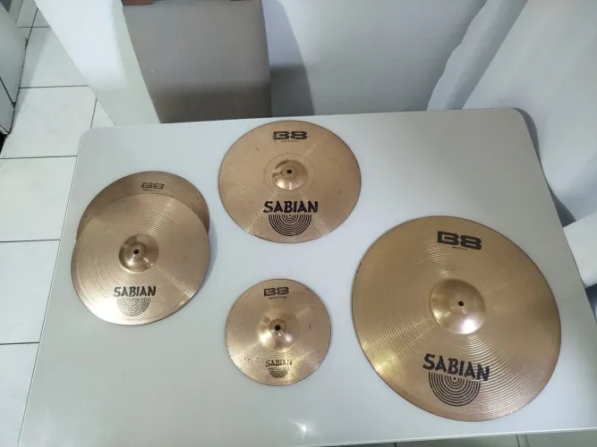  KIT DE PRATOS SABIAN B8 + SPLASH 10