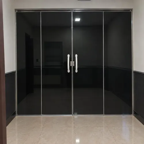 Oportunidade porta de correr grande blindex 4 folhas