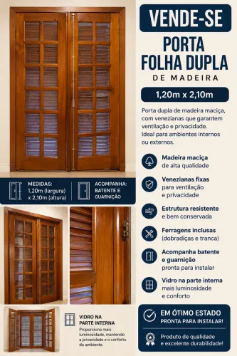 Porta folha Dupla de madeira