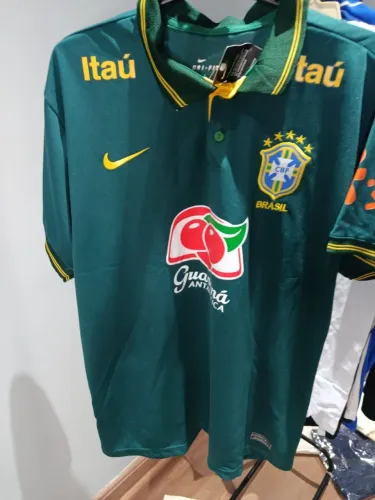 Camisa Polo Seleção brasileira Treino Verde