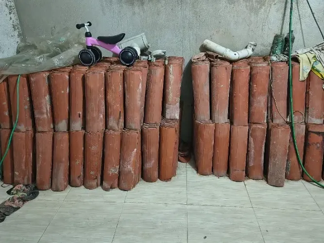 Telha de cerâmica comum
