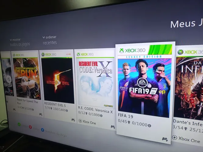 Xbox 360 igual novo hd original quase 60 jogos originais kineck igual novo