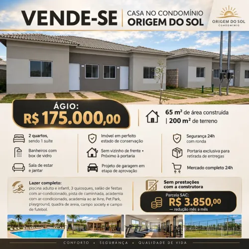 Casa Venda Condomínio Origem do Sol
