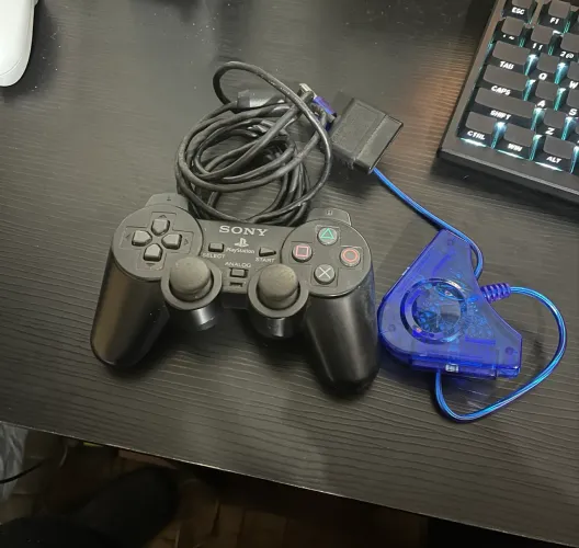 Controle de PS2 Original + Adaptador