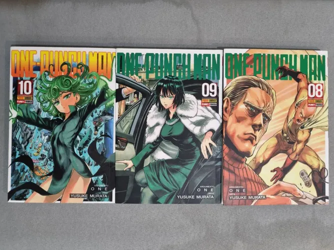Coleção Mangá One punch-man vol. 8, 9 e 10.